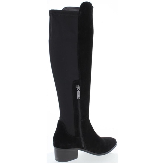 Blondo NEW Gallo Knee High Black Suede Boots Block Heel SZ 6.5 Waterproof - Picture 16 of 16